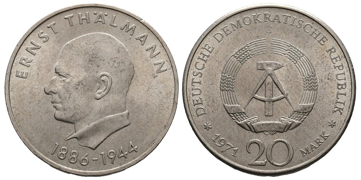 Alemania. 20 mark. 1971 A