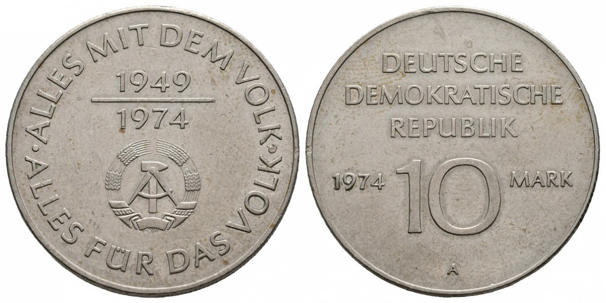 Alemania. 10 mark. 1974