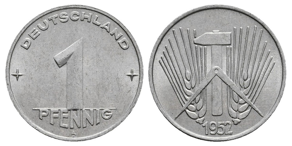 Alemania. 1 pfennig. 1952 A