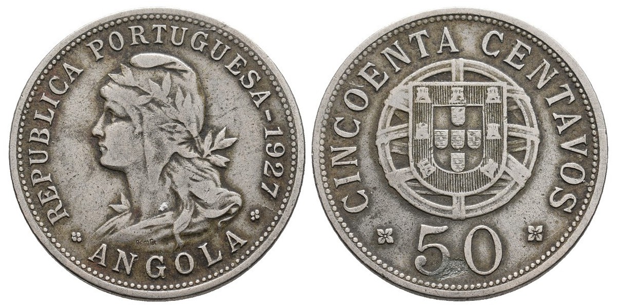 Angola. 50 centavos. 1927