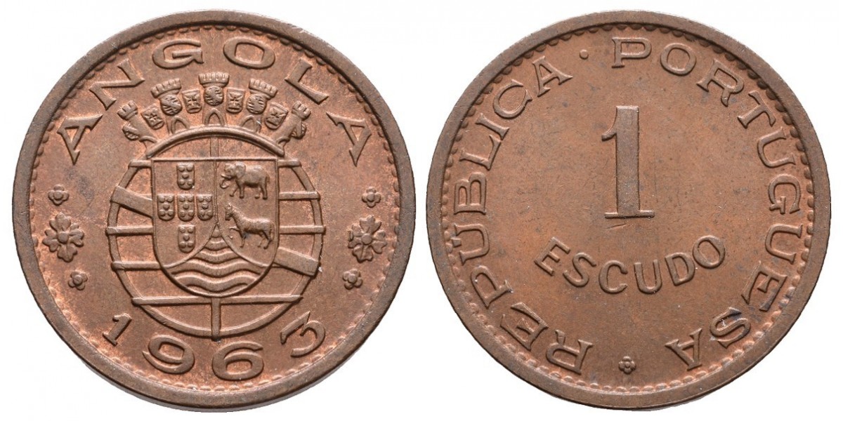 Angola. 1 escudo. 1963