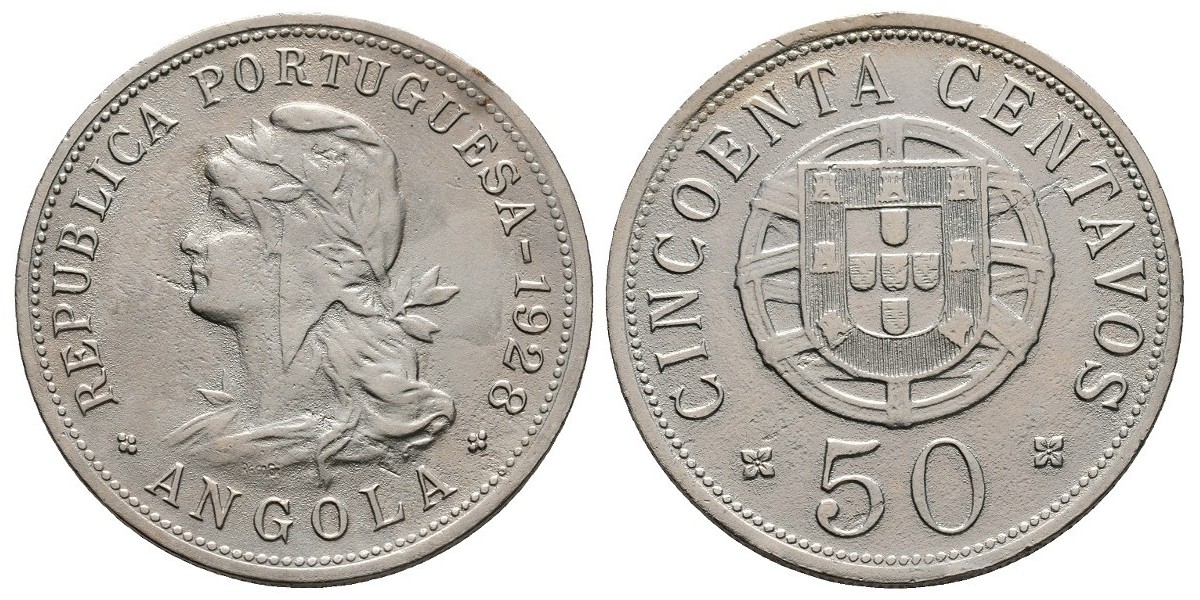 Angola. 50 centavos. 1928