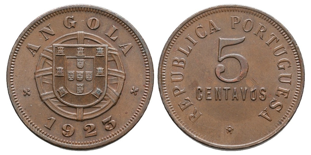 Angola. 5 centavos. 1923