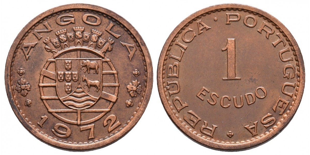 Angola. 1 escudo. 1972