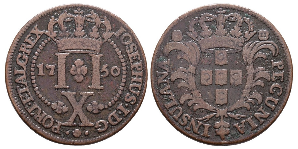 Azores. 10 reis. 1750