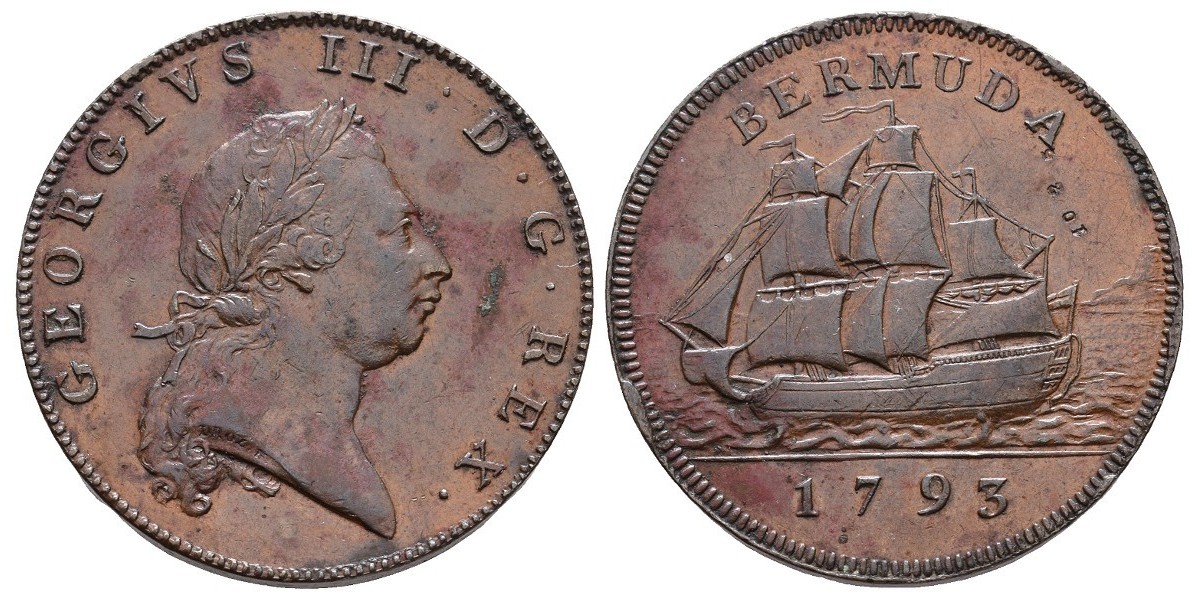 Bermuda. Penny. 1793