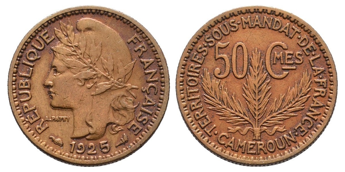 Camerún. 50 centimes. 1925