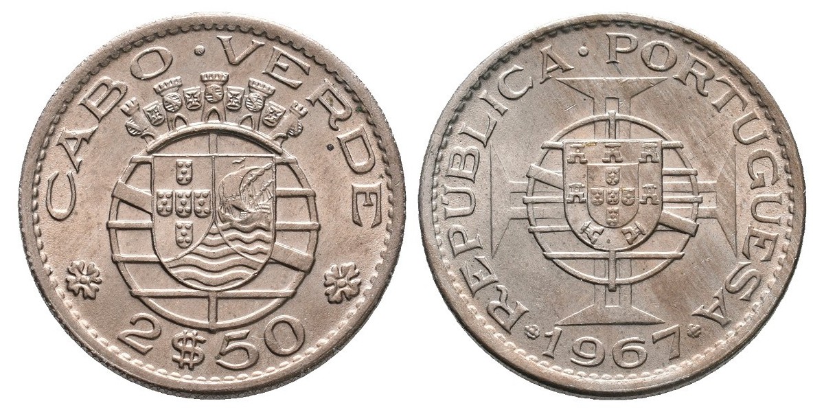 Cavo Verde. 2 1/2 escudos. 1967