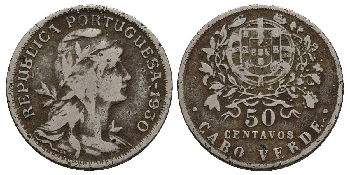Cavo Verde. 50 centavos. 1930