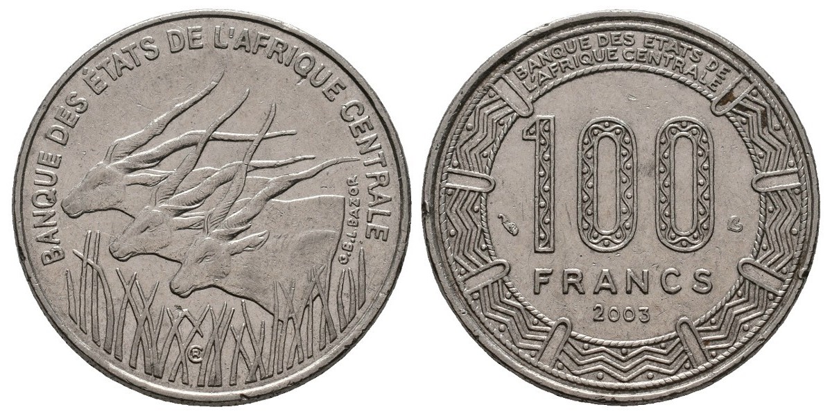 Central Afr. States. 100 francs. 2003