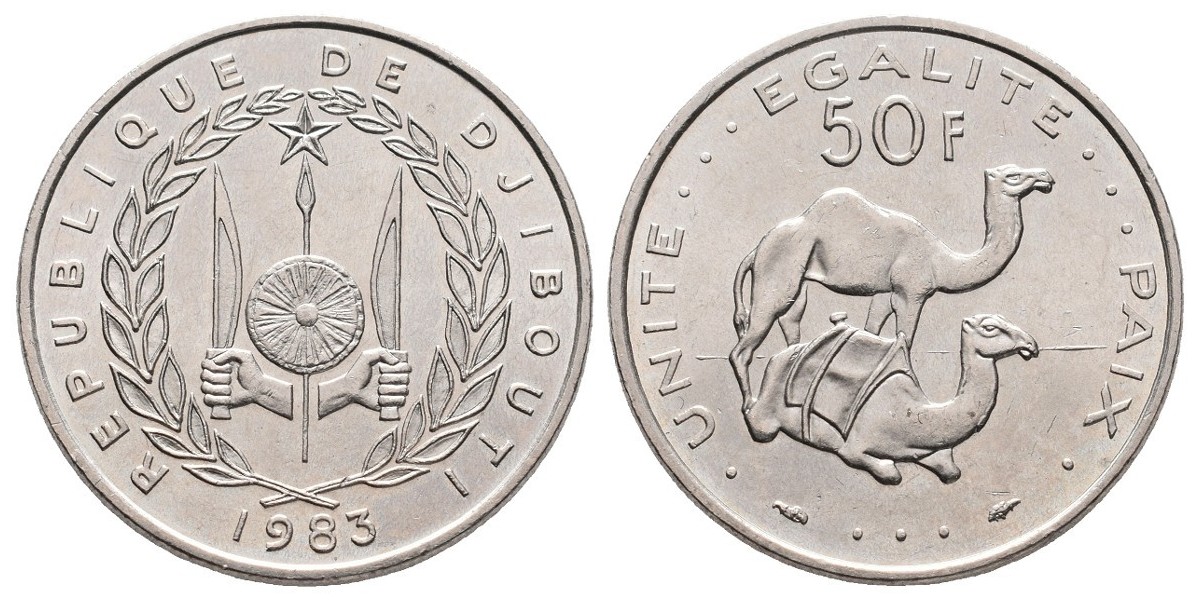 Djibouti. 50 francs. 1983