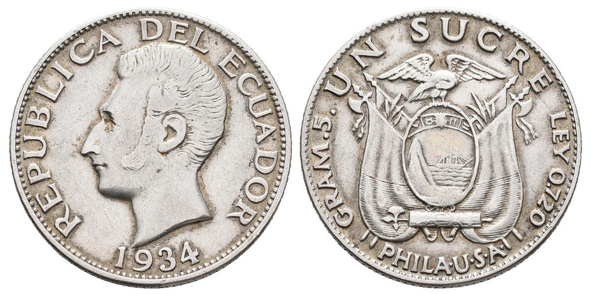 Ecuador. 1 sucre. 1934