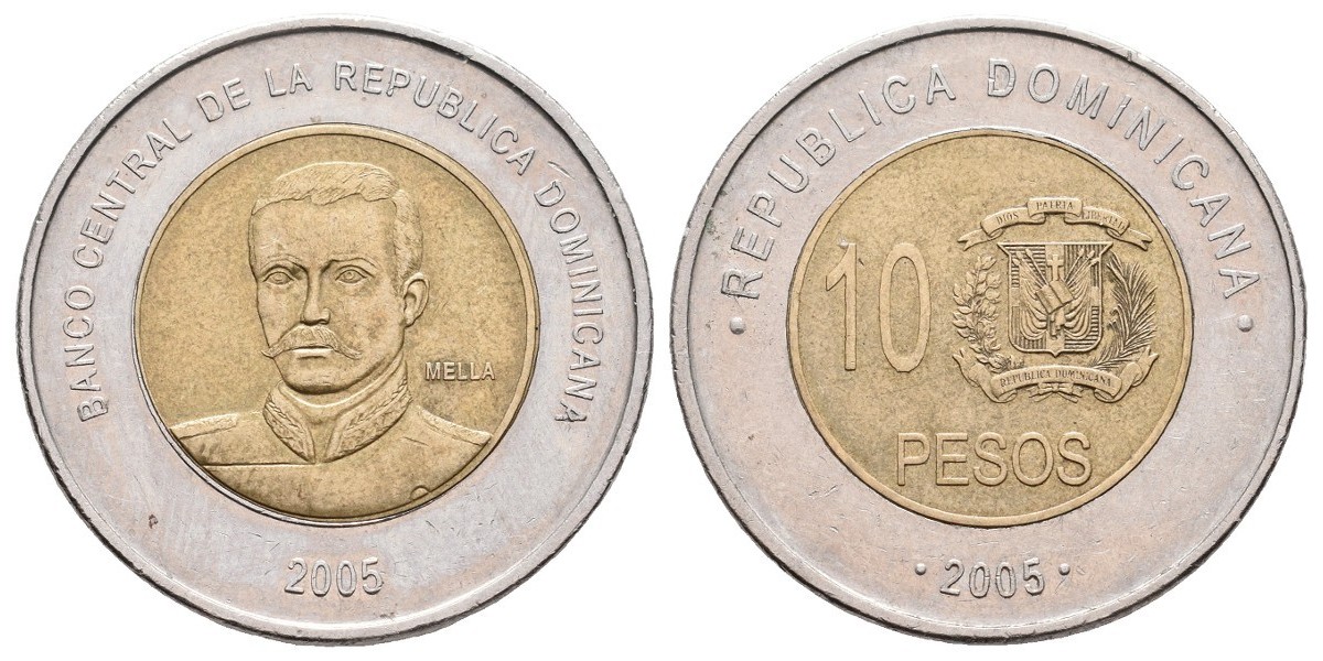 República Dominicana. 10 pesos. 2005